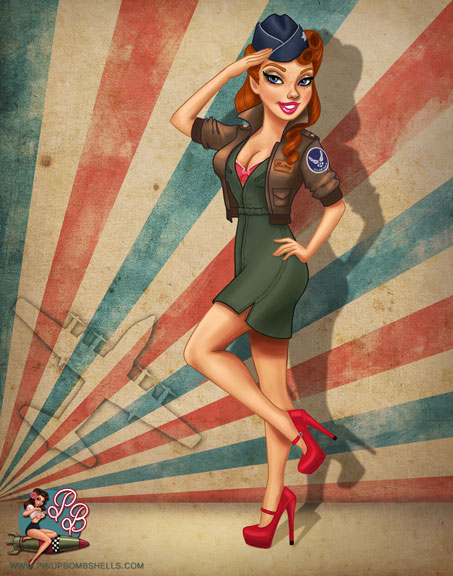Pinup Bombshells Is The Home Of Sensual And Voluptuous Cartoon Pin Ups